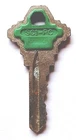 Vintage Key Ilco Marked "SC1 Pc" Independent Green Appx 2" Locks Doors Used. Price: $7.93.
