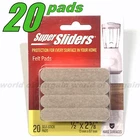 20 Felt Pads Super Sliders Furniture Counter Surface Protection Self Stick Strip New. Price: $8.99.