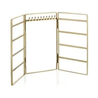 Shiraleah Wallace Jewelry Rack Stainless Steel Gold 38-AA-006GO Open. Price: $35.88.