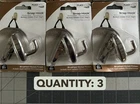 New 3-PACK Lot National Hardware N260-156 Brushed Nickel Snap Hook 50LB Drywall. Price: $27.37.