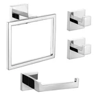 Turs Bathroom Accessory Set Polished Towel Ring Stainless Steel New. Price: $63.56.