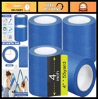 4 Rolls Blue Painters Tape - Safe Masking For Wall Painting & Decoration, New. Price: $64.99.