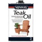 Minwax Available 671004444 Teak Oil, Quart, Clear, 32 Fl Oz New. Price: $35.00.