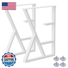 Minwadil Upgraded 3-TIER Metal Table Legs White 28 X 24 Industrial Modern New. Price: $182.86.