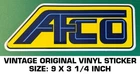 Afco Racing Radiators & Shocks -vintage Original Vinyl Decal Sticker-performance Used. Price: $9.40.