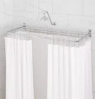 Signature Hardware -d-shaped Solid Brass Shower Ring And Ceiling Support -chrome New. Price: $130.00.