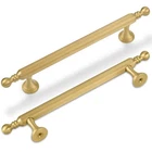SALISENG-5 Inch Brushed Gold Kitchen Cabinet Pulls, 2 Pack Solid Brass Handle... New. Price: $34.94.