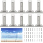 Heavy Duty 2205 Stainless Steel Pool Fence Spigot Clamp Bracket - 10 Pack New. Price: $492.09.