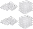 Uxcell 12 Pcs Carpet Protectors Spiked Caster Cups 1.89" Square Transparent New. Price: $22.16.
