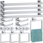 Gisafai 20 Pc Bathroom Hardware Accessories Set 23.6" Stainless Steel Towel Bar New. Price: $136.48.