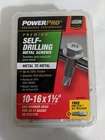 Powerpro. Metal Screws Hex Hasher-head 10-16 1.5" #116124 68PCS/PZS New. Price: $14.16.