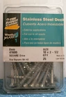 Hillman Stainless Steel Deck Screws 10 X 2-1/2 Square Drive 25 Pk. (41600) Fs Open. Price: $15.00.