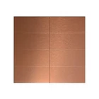 Aluminum Peel And Stick Backsplash Panels - 3"X6" Brushed Copper Ki... Fast Ship New. Price: $68.99.