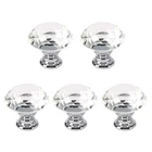 5 Pack Crystal Glass Cabinet KNOBS-30MM Diamond Shape Pulls Handles For Drawe... New. Price: $14.43.