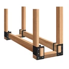 Yvhfwoy Firewood Log Storage Bracket 8 Pack Fireplace Holder New. Price: $64.86.