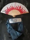 Naruto Hokage Fan Leaf Village Headband Set - Vintage Used. Price: $229.00.