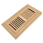 Razo Solid Oak Wood Floor Register, Flush Mount Vent, With Damper, Unfinished New. Price: $20.50.