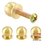 Jiozermi 4 Packs Mini Round Solid Brass Knobs, 1/2 INCH(12MM) Gold New. Price: $19.22.