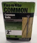 Hillman 461279 Fas-n-tite Galvanized Common Nails 2" 1LB New. Price: $12.99.