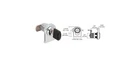 Crl LK34KA Chrome Round Top Swinging Glass Door Lock - Keyed Alike New. Price: $8.44.
