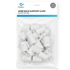 20 Pairs Wire Shelf Clips For 3/4" Od Poles - Plastic Locking Metal... New. Price: $15.97.
