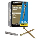 Hillman Power Pro #10X3-1/2" Star Coarse Wood Screws New. Price: $34.56.