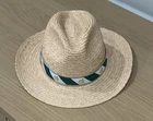 Brand Nwt. Dorfman Milano 2025 Masters Straw Hat With Green & White Striped Band New. Price: $275.00.