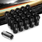 J2 Black Open Knurled Top Acorn M12 X 1.50 25MM OD/50MM Height Lug Nuts New. Price: $49.99.