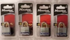 Master No. 7-D Laminated Padlock 3/16" Steel Shackle 1/8" Set Of 4 New. Price: $22.99.
