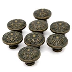 Lxz 8 Pcs Vintage Antique Bronze Knob Handles - Drawer Pulls With Emboss... New. Price: $24.39.