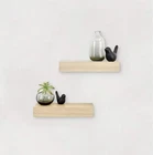 Natural Woodgrain Floating Shelves, 12 X Inch, Set Of 2, 4, Count New. Price: $17.97.