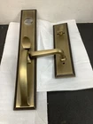 Signature Hardware 479117 Aurick Brass Keyed Entry Door Lever Set - Antique Used. Price: $262.99.