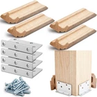 1 Set 3" Newel Post Mounting Kit 4 Bracket Metal Anchor With Pcs.... Price: $42.80.