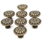 Lxz 8 Pcs Vintage Antique Brass Knobs Handles -cabinet Drawer Pulls With... New. Price: $26.35.