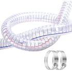 Ququyi 3/4" Id X 1" Od, 1FT Length Steel Wire Hose Pvc Vacuum Tubing (with 2 ... New. Price: $13.91.