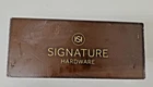 Signature Hardware Shhbthzbn Hibiscus Pivoting Paper Holder Brushed Nickel New. Price: $79.99.