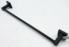 Kraus Ventus Matte Black 18 In Towel Bar Wall Mount Bathroom Hanger KEA-17736MB Open. Price: $35.99.