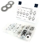 Aluminum Flat Washers Assortment Kit Sizes #6 Through 5/8" - 311 Pieces New. Price: $51.12.