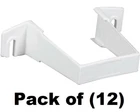 Amerimax T0534 2" Square White Vinyl Downspout Clip Bracket - Quantity 12 New. Price: $73.90.