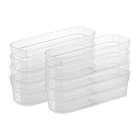 Sterilite Narrow Storage Trays For Desktop & Drawer Organizing, Clear (24 Pack) New. Price: $30.99.
