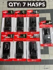 Nos 7-PACK Lot National Hardware N305-953 V30 Safety Hasp Black 3-1/4" New. Price: $44.21.