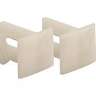 Prime-line Products 7015 Pocket Door Bottom Guides, 1-1/8 In., Plastic, White New. Price: $8.55.