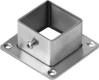 10 Pcs 1-1/2" Square Newel Post Flange Base, Stainless Steel Deck Rail Silver. Price: $38.29.