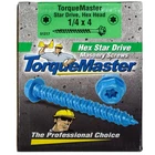 Star Drive Hex Washer Head Masonry Screws, 100 Pieces With Drill Bit - 1/4" New. Price: $40.00.