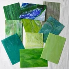 Lanyani Mosaics Stained Glass Sheets Green Blue Mixed Swirl Tiles Lot Of 10 New. Price: $29.99.
