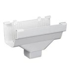 5 In. White Vinyl K-style Gutter End With 2 3 Drop Outlet Amerimax New. Price: $13.10.