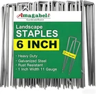 Amagabeli 6 Inch 500 Pack Galvanized Landscape Staples 11 Gauge Anti-rust Heavy New. Price: $49.17.