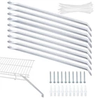 10PCS 12INCH Wire Shelf Brackets, Metal White Closet Support With Anc... New. Price: $30.85.
