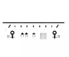 Signature Hardware HBD5055X78BK - Barn Door Top Bearing Wheel Strap Black Open. Price: $149.25.