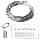 Amadget Stainless Steel Wire Rope, 316 Marine Grade Cable Railing Kit, New. Price: $11.99.